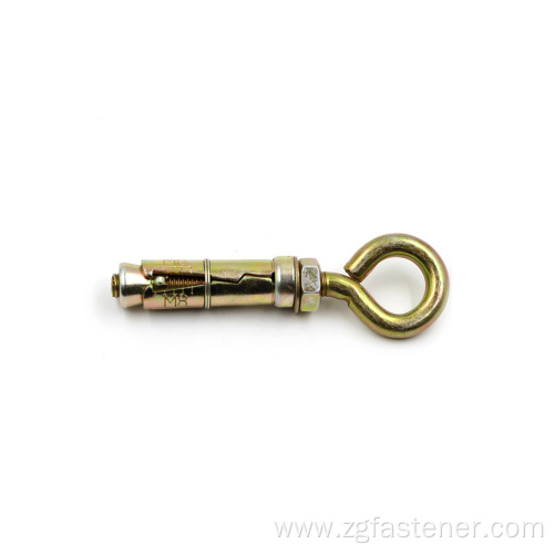 Yellow zinc eye anchors